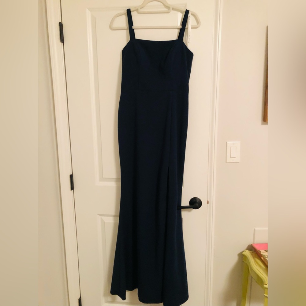 Navy bridesmaids dress